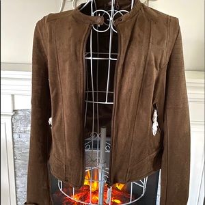 Soft Brown Bomber Jacket